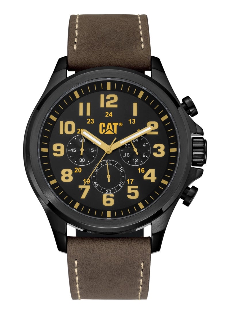 Caterpillar Men's Watch Pu.163.35.114 Operator 2025 Brown Black